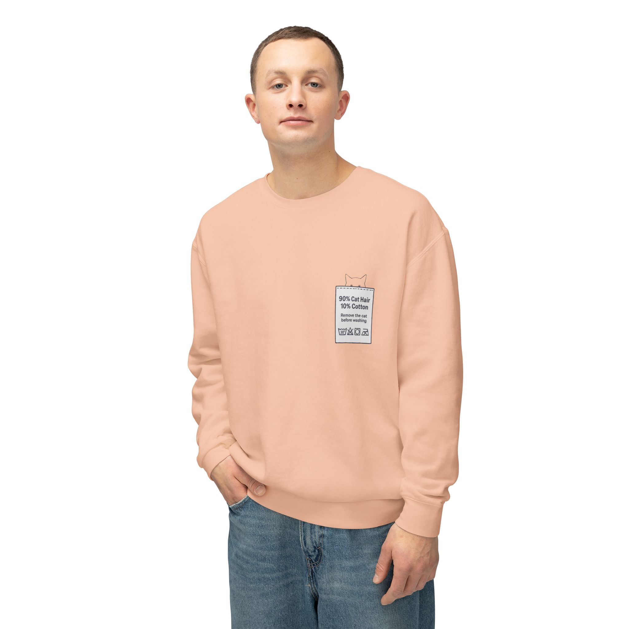 90% Cat Hair 10% Cotton - Remove The Cat Before Washing Sweatshirt