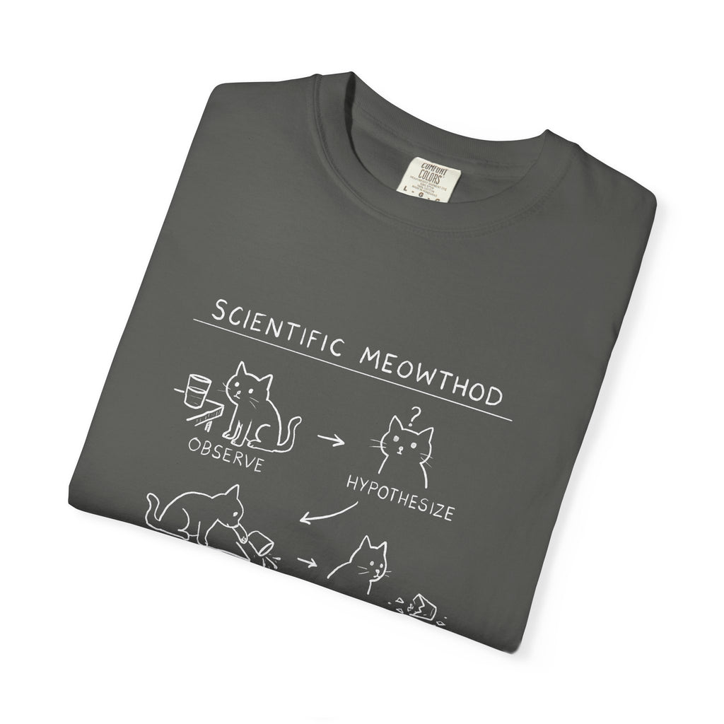 Scientific Meowthod T-Shirt  Cute Cat Science Diagram Tee