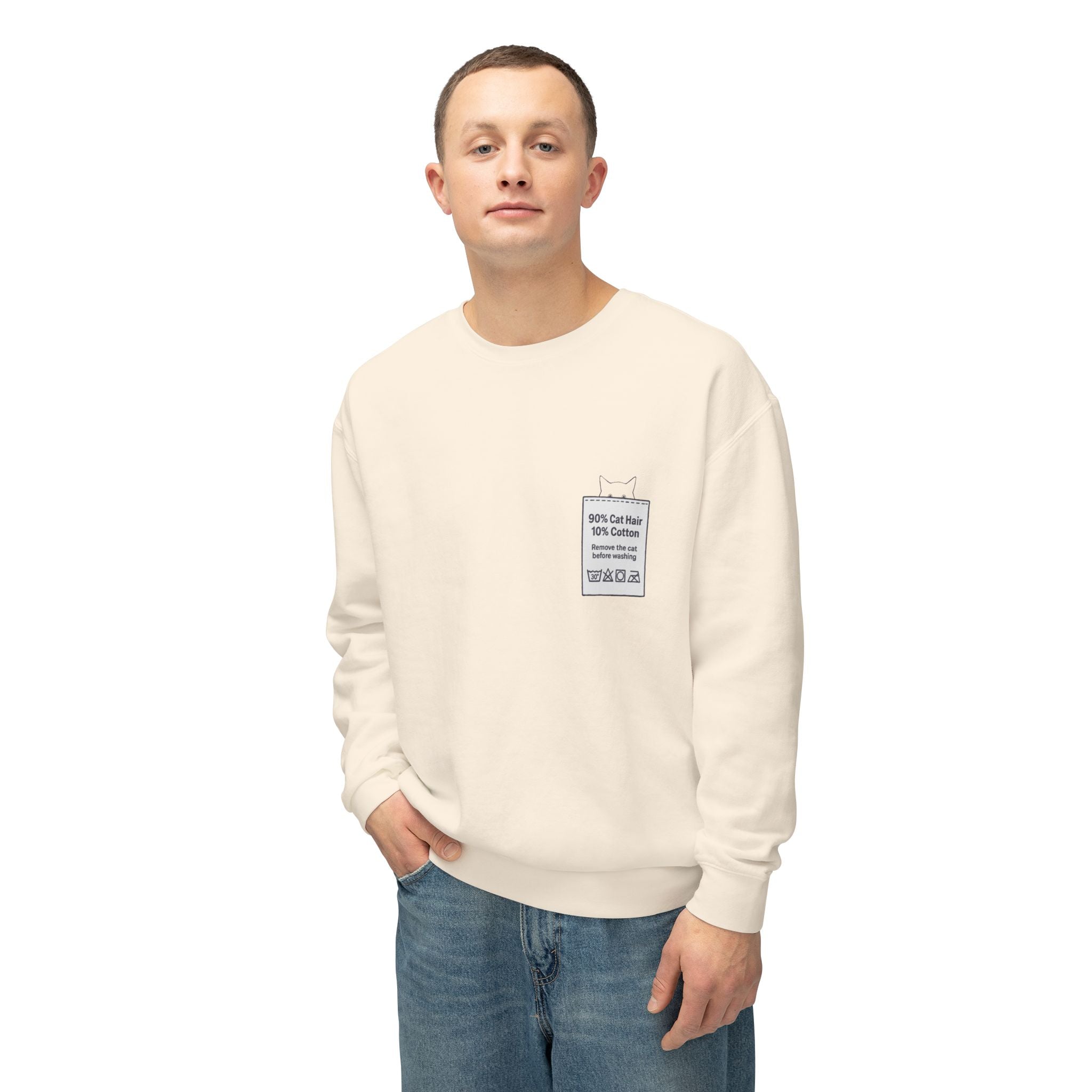 90% Cat Hair 10% Cotton - Remove The Cat Before Washing Sweatshirt