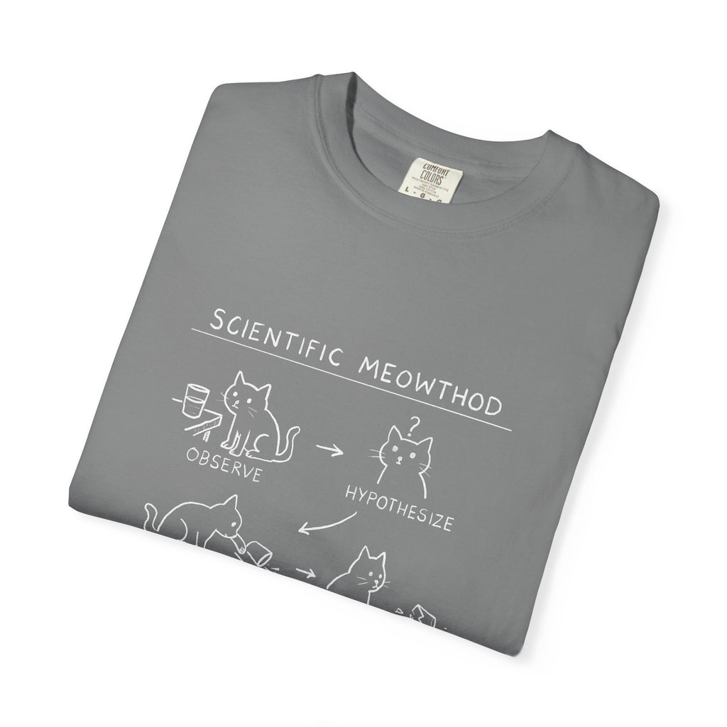 Scientific Meowthod T-Shirt  Cute Cat Science Diagram Tee
