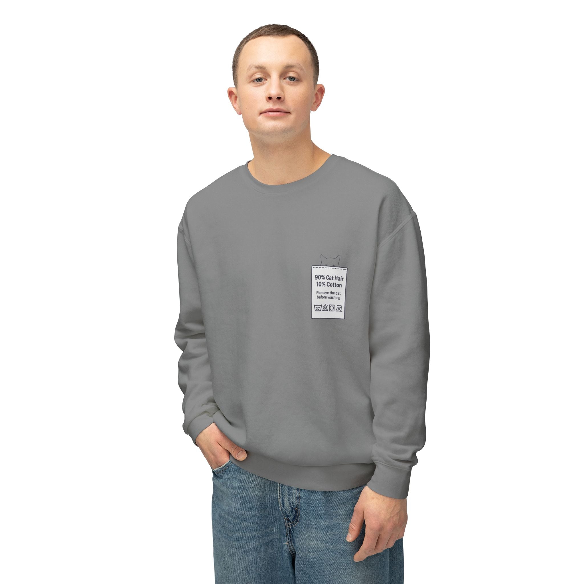 90% Cat Hair 10% Cotton - Remove The Cat Before Washing Sweatshirt