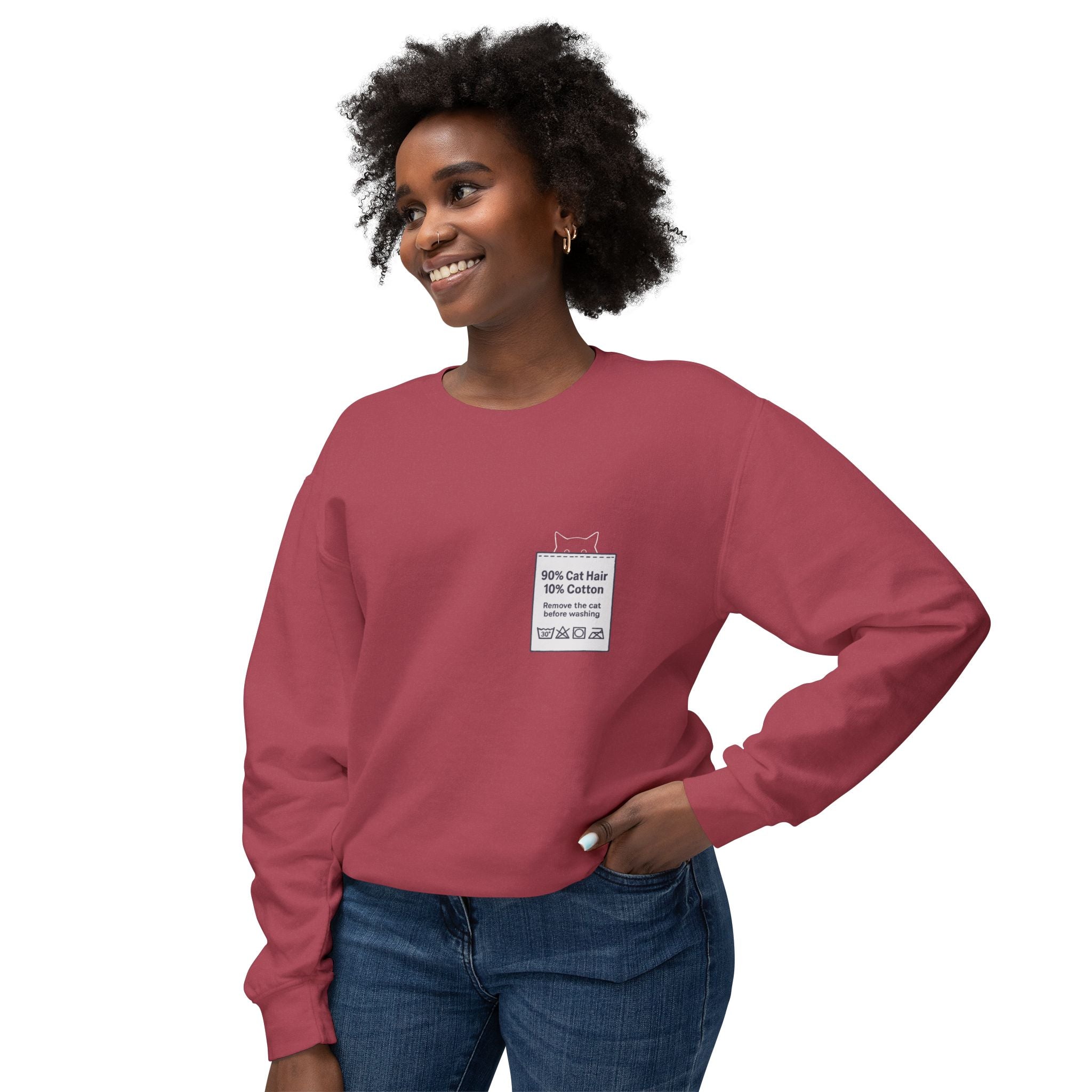 90% Cat Hair 10% Cotton - Remove The Cat Before Washing Sweatshirt