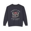 Powered By Coffee And Questionable Life Choices - Funny Raccoon Sweatshirt