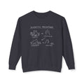 Scientific Meowthod Sweatshirt - Cute Cat Science Diagram Crewneck