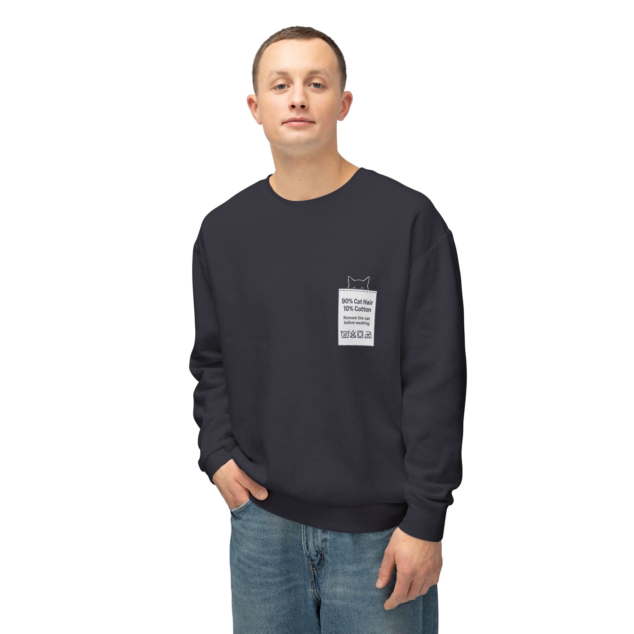 90% Cat Hair 10% Cotton - Remove The Cat Before Washing Sweatshirt