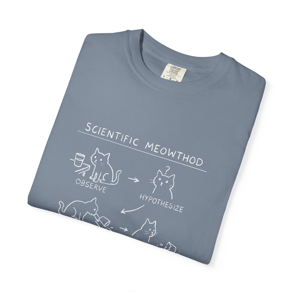 Scientific Meowthod T-Shirt  Cute Cat Science Diagram Tee