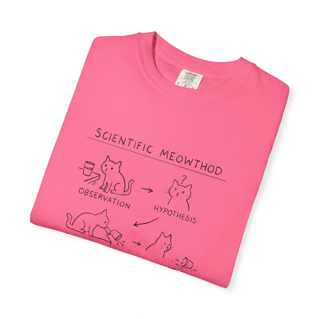 Scientific Meowthod T-Shirt  Cute Cat Science Diagram Tee