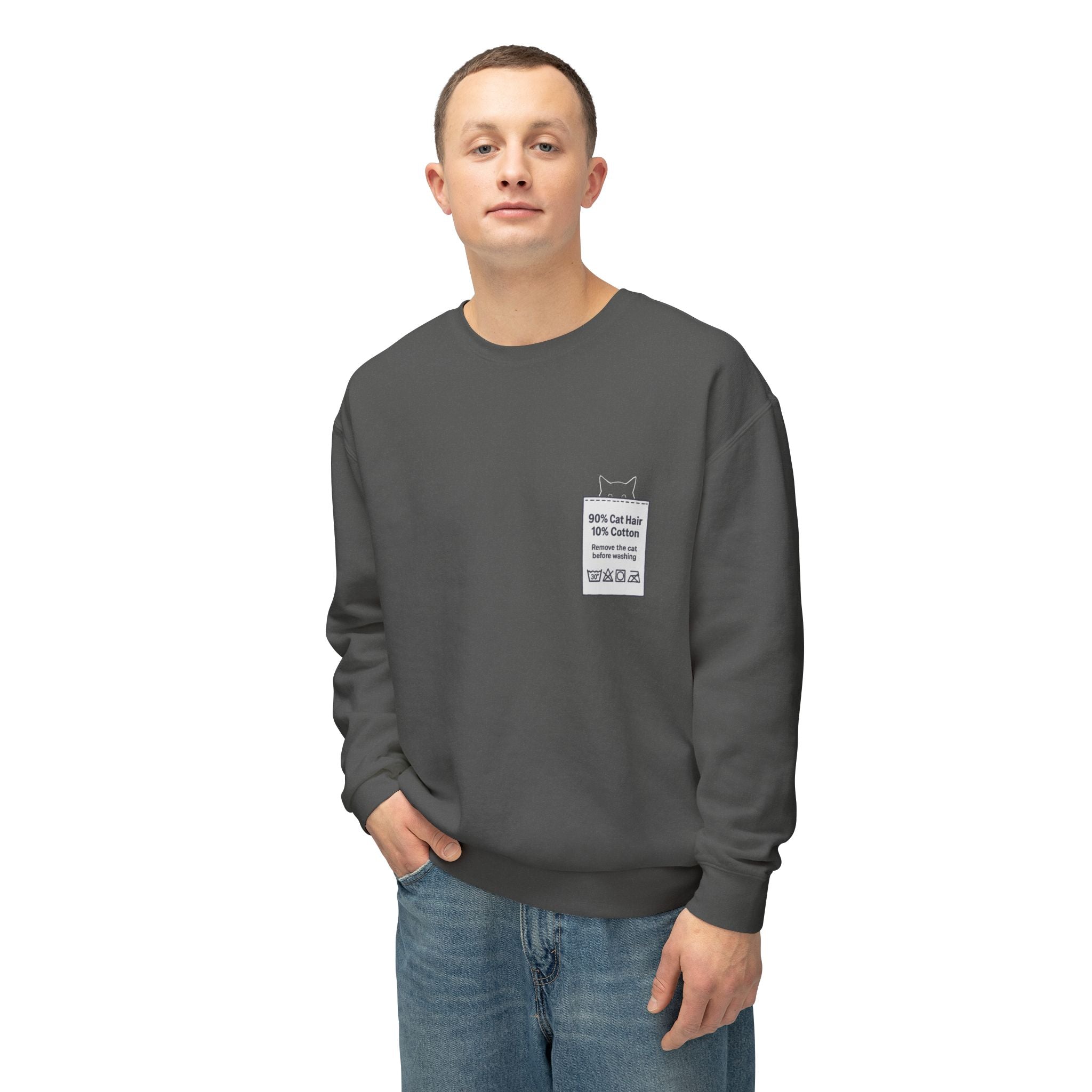 90% Cat Hair 10% Cotton - Remove The Cat Before Washing Sweatshirt