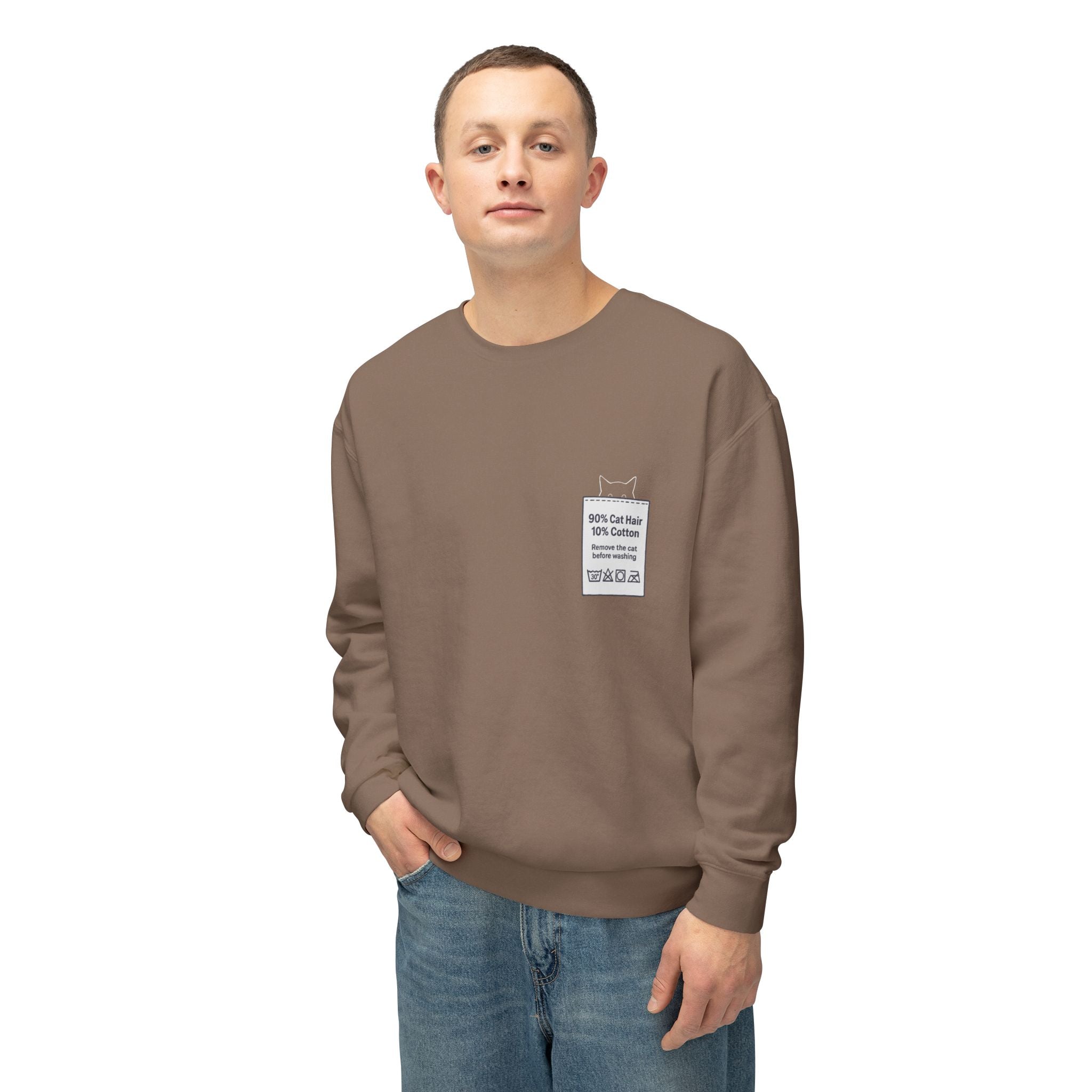 90% Cat Hair 10% Cotton - Remove The Cat Before Washing Sweatshirt